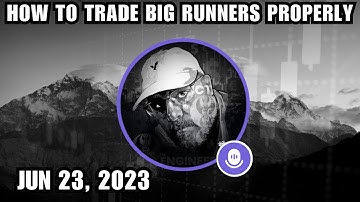 ICT Twitter Space | How To Trade Big Runners Properly - June 23, 2023