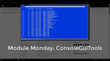 Module Monday: ConsoleGuiTools