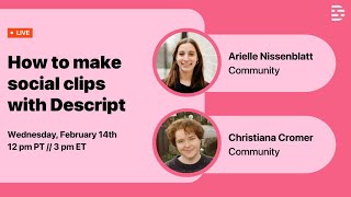 How to make social clips with Descript
