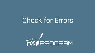 Check for Errors
