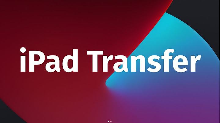 How to transfer data from iphone to ipad without icloud