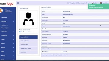 Create Employee in Payroll Software - PHPPayroll.com