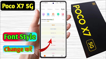how to change font style in poco x7 5g | poco x7 5g font style change