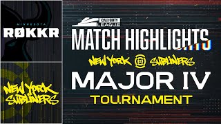 @ROKKRMN  vs @NYSubliners  | Major IV Highlights  | Day 1