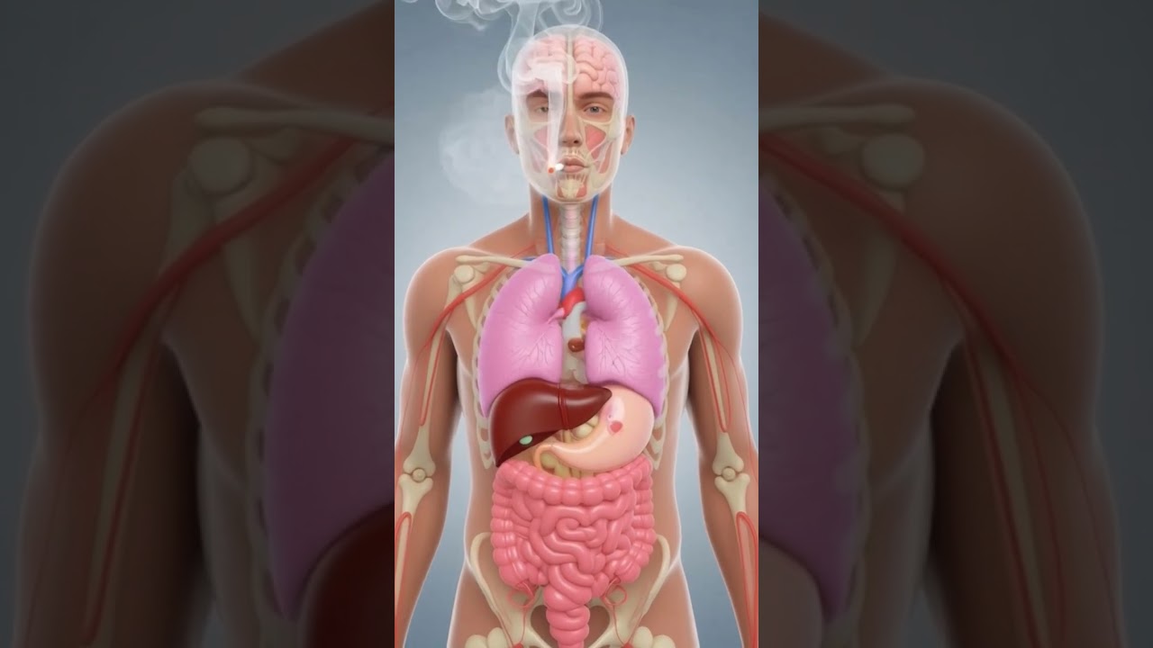 What Happen Inside Your Body When You are smoking segrate| 3D respiratory system lung's 🫁🫁Animation