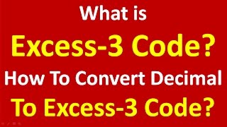 What is Excess-3 code in Hindi -