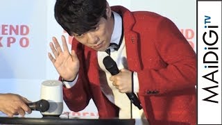 横山だいすけ「2018年の顔」に選出！「マルチAIスピーカー」で自身を検索　「2017年ヒット商品ベスト30」発表会4