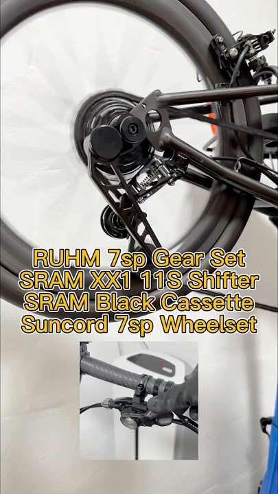 SRAM XX1 11 Speed Shifter & Cassette with RUHM Gear Set #bromptonbicycle