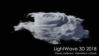 LightWave 3D 2018: Clouds Vortex scene rendered