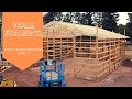 WALL FRAMING A POST FRAME BUILDING//POST FRAME BUILDING PART 3