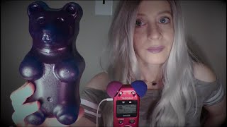 ASMR Eating A Giant Gummy Bear On My Birthday | Whispered Life Update