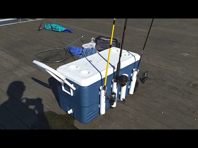 Make a Coleman Cooler into an Awesome Fishing Rod Holder for