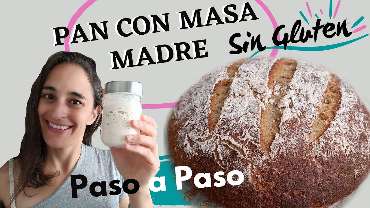 🍞 Receta PAN DE MASA MADRE SIN GLUTEN de arroz (Sin olla de hierro) Pan