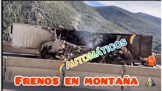 Montaña Colorado camionero evite accidente Camión automático #trailero #trailer #travel #usa #truck