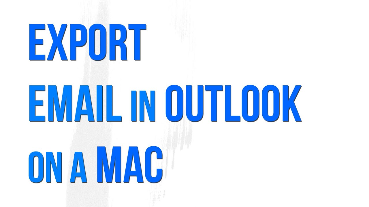 youtube getting outlook for mac to autopopulate mail