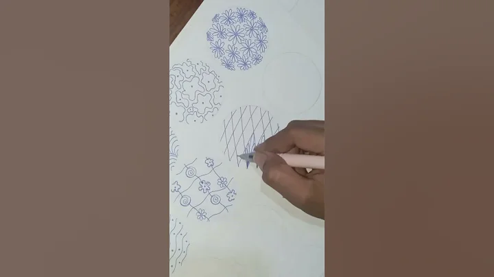 100 Zentangle challenge - Zen 9 #doodle #shorts #zentanglart #trending #challenge #shortsfeed