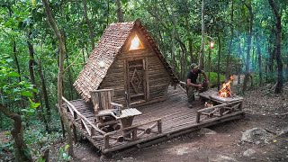 BUSHCRAFT SKILLS BUILDING AFRAME IN BUSHCRAFT, CRAFTING WILDLIFE