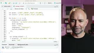 Psyc 2001: Stroop pt 2, scripting a stimulus array