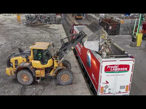 Frode Laursen & Norsk Gjenvinning transporterer affald bæredygtigt