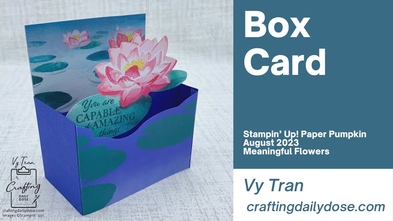 Paper Pumpkin August 2023 Alternative | Box Card | Meaningful Flowers