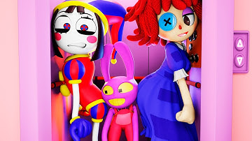 Stuck in Elevator. Pomni x Jax x Ragatha 💨🐰💨 - "The Amazing Digital Circus" Animation |Episode 19