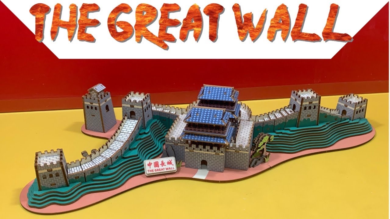 DIY Craft Instruction 3D Woodcraft Construction Kit THE GREAT WALL ...