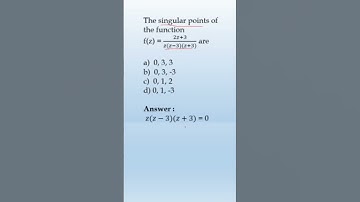 Singularity | Complex Analysis #shorts #competitiveexams #csir_tamil #trb_tamil #set_tamil #google