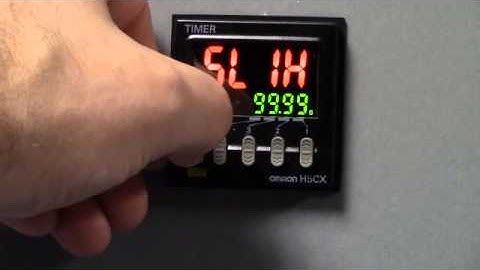 Omron H5CX_N Digital Timer Advanced Programming