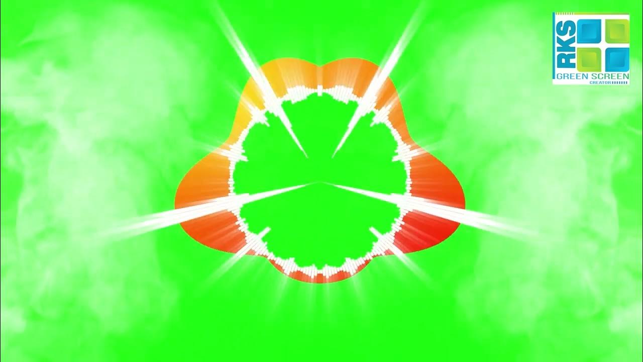 Green Screen Audio Spectrum Footage with Music No copyright RKS