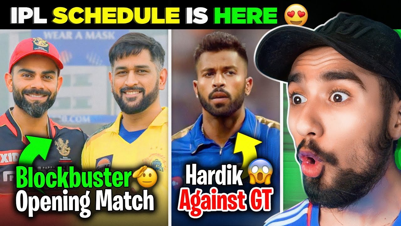 IPL is Back!🔥- Dhoni (CSK) vs Kohli (RCB) OPENER 😍 | IPL Full Schedule
