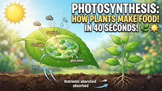 How Plants Make Food Photosynthesis Explained in50 second #Photosynthesis#Science#Biology#PlantScien