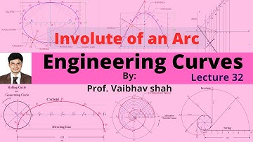 Involute of an Arc| Engineering Curves | By: Vaibhav shah