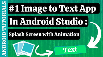 IMAGE to TEXT app in ANDROID STUDIO | Text Recognition app in Android Studio| Android Tutorials | #1
