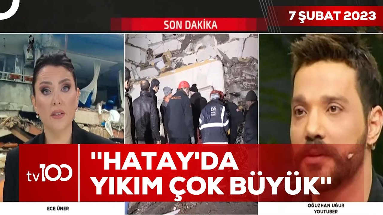 ⁣Oğuzhan Uğur, Hatay'daki Son Durumu Canlı Yayında Anlattı | Tv100 Haber