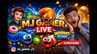 🐍 Worm Zone.io LIVE | Non Stop Fun 😱 Biggest Worm Challenge | Hindi Live Stream #wormzone #shorts