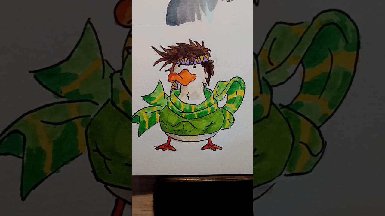 Día 111 | Pato Joseph #dibujo #pato #art #draw #artist #jojo #jojosbizzareadventure #anime #arte