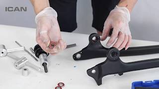 2021 How to install the carbon suspension carbon frame bearing by yourself