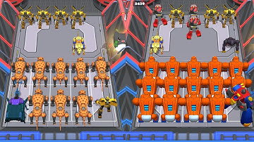 Max Level Gameplay in Merge Robot Rise Battle