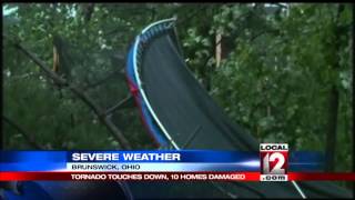 Tornado touched down in Brunswick, Ohio