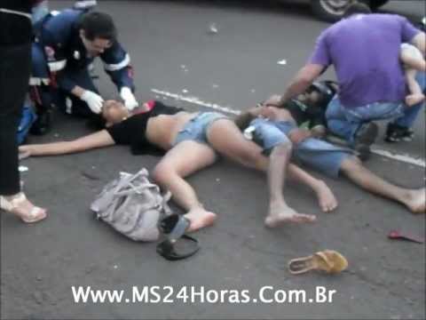 Samu Socorre Vítimas De Acidente Na Avenida Bandeirantes CG MS