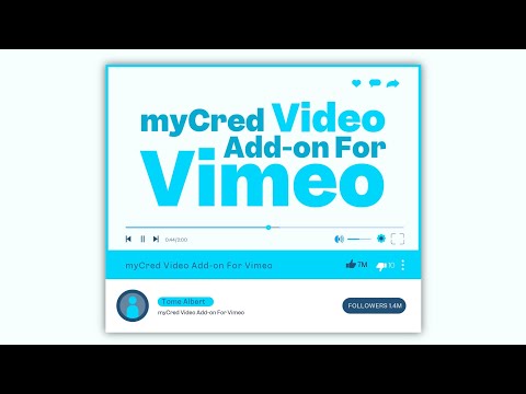 myCred Video Addon For Vimeo – Earn myCred points by watching video on Vimeo