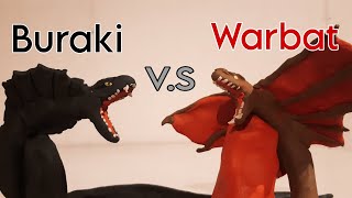 Buraki vs Warbat (Nozuki) | Stopmotion Battle
