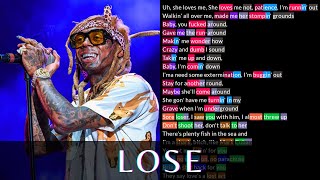 Lil Wayne's verse on Lose | Lyrics, Rhymes Highlighted