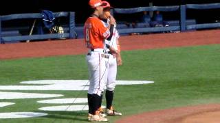20111008アルビBC@エコスタ #8足立 野呂 県民歌斉唱