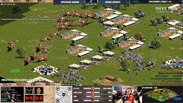 Team Spartacus vs Team Helios | 4v4 Random | 24/06/2025 #aoe #chimsedinang