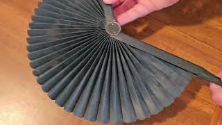 Unboxing. Antique mourning fan. Распаковка, антикварный траурный веер #166