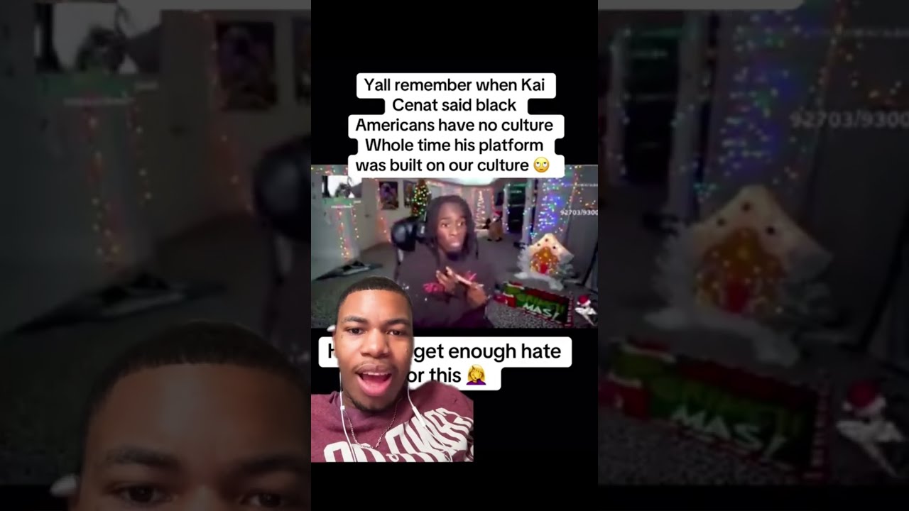 Kai Cenat Says Black People Have No Culture 