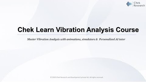 Chek Learn Vibration Analysis Course