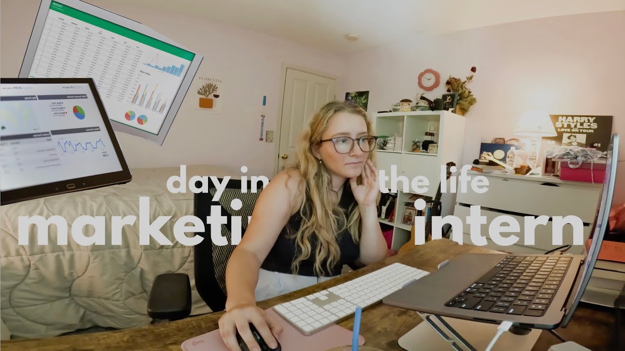 day in the life of a marketing intern (wfh) - YouTube