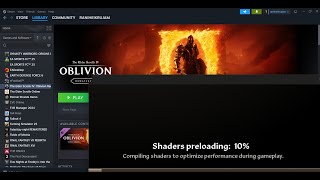 Fix The Elder Scrolls IV Oblivion Remastered Crashing During Compiling Shaders/Shaders Preloading